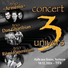 3 TRIOS - 3 UNIVERS classique, musique du monde, jazz