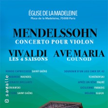 Les 4 Saisons de Vivaldi Extraits, Ave Maria - Concerto de Mendelssohn - Eglise de la Madeleine
